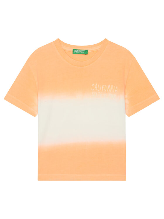 United Colors Of Benetton United Colors Of Benetton Póló 3NPDG10J5 Narancssárga Regular Fit