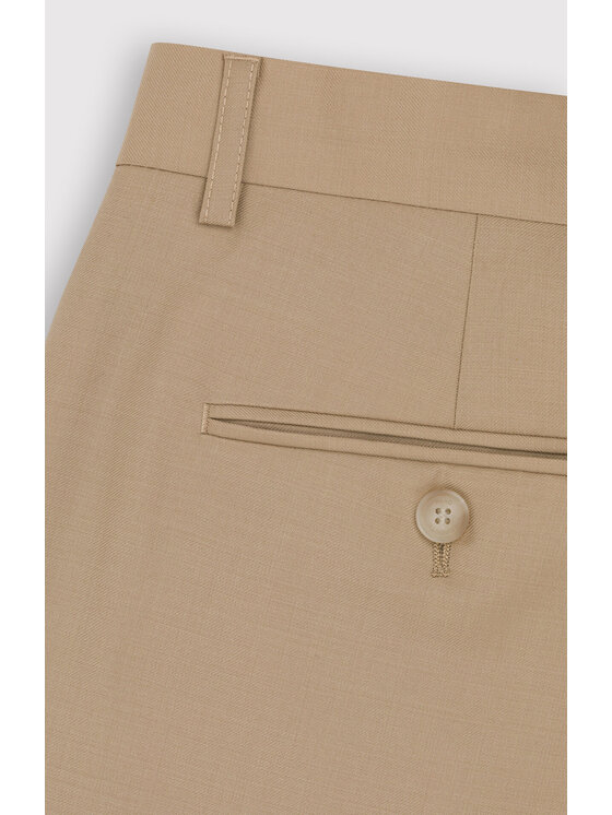 Pako Lorente Pako Lorente Spodnie garniturowe P24SP-6G-003 Beżowy Super Slim Fit