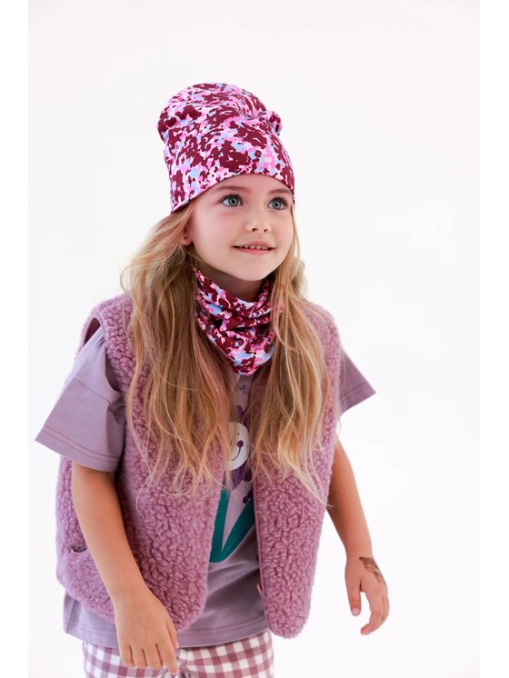 Kid story Kid story Kamizelka KA_DP_1 Różowy Boxy Fit