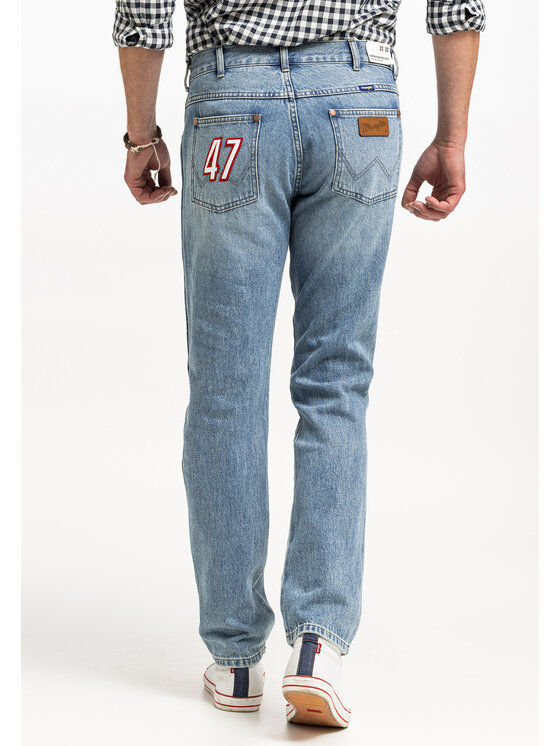 Wrangler Wrangler Jeansy GREENSBORO Niebieski Straight Fit