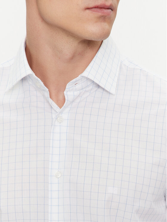 Calvin Klein Calvin Klein Camicia K10K112303 Bianco Fitted Fit