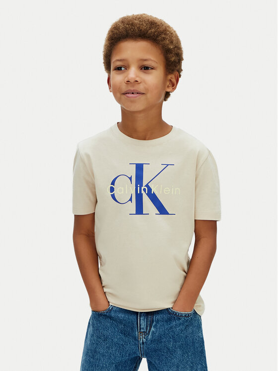 Calvin Klein Jeans Tricou Monologo LV1CKSJA33 Gri Regular Fit