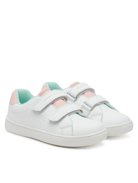 Tommy Hilfiger Tommy Hilfiger Sneakersy Low Cut Velcro Sneaker T1A9-33727-1355 S Biały