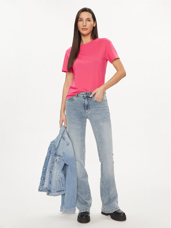 United Colors Of Benetton United Colors Of Benetton Póló 3096D102O Rózsaszín Regular Fit
