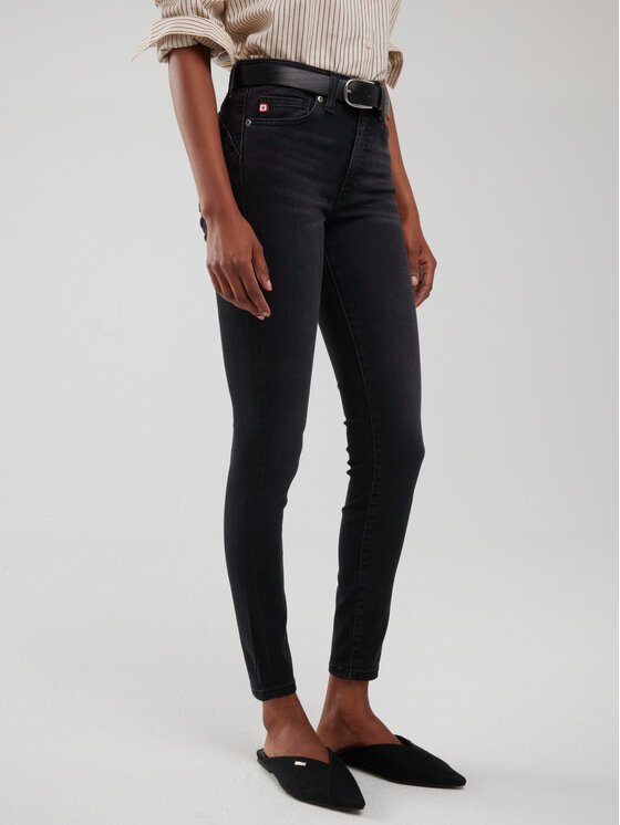 BIG STAR BIG STAR Jeansy MELINDA HIGH WAIST Szary Basic Fit