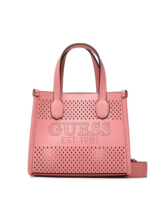 Geantă Guess Katey Perf (WH) Mini Bags HWWH87 69760 Roz