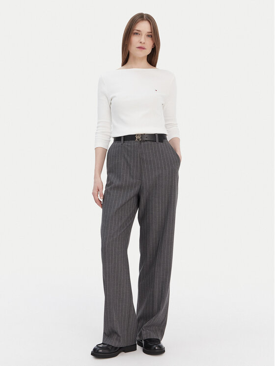 Tommy Hilfiger Tommy Hilfiger Blúz New Cody WW0WW40589 Ekru Slim Fit