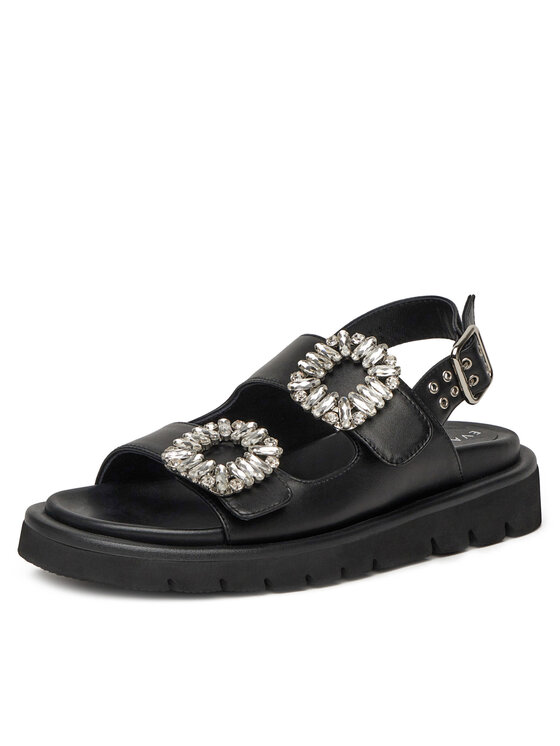 Eva Minge Eva Minge Sandalen SNOWDROP-I75-563 Schwarz