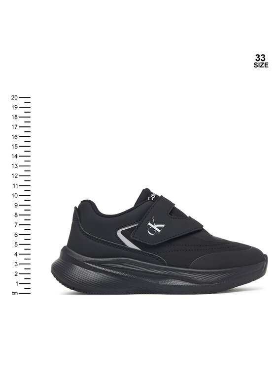 Calvin Klein Calvin Klein Laisvalaikio batai Low Cut Velcro Sneaker V1X9-83478-1861 S Juoda