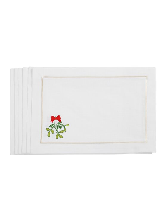 Roseberry Home Roseberry Home Podkładka na stół Mistletoe Panama Biały