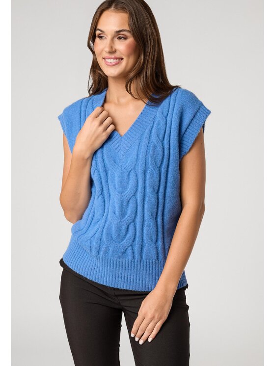 Sweter, rozmiar 48, Niebieski, Quiosque 6VS004801