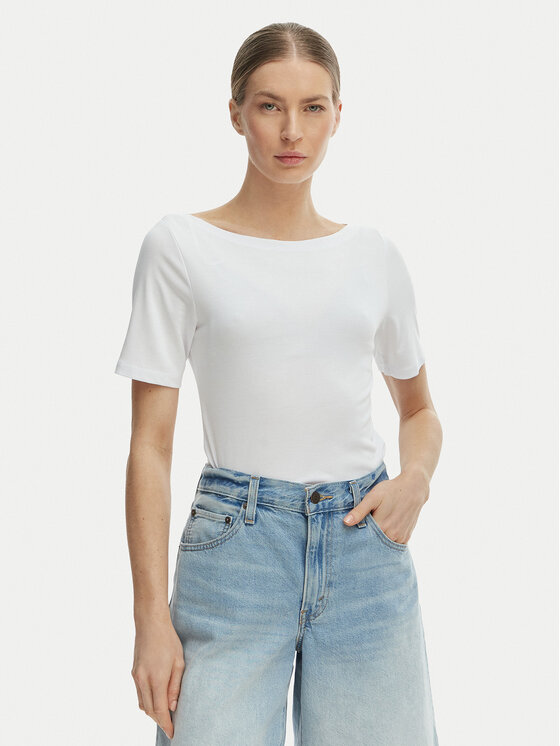 ONLY Tricou Free 15367559 Alb Regular Fit