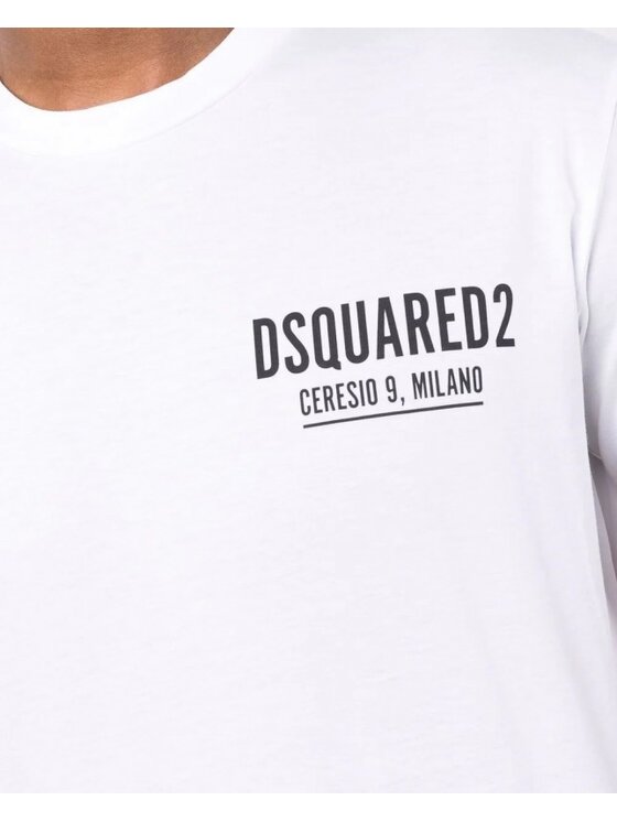 Dsquared2 Dsquared2 T-Shirt S71GD1116 Bílá Slim Fit