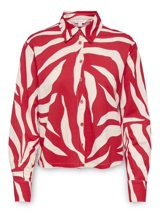 ONLY ONLY Camicia Sakura 15366883 Rosso Regular Fit