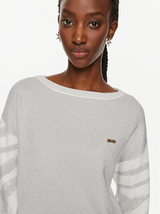 Liu Jo Sport Liu Jo Sport Pullover q-roa-33038 Weiß Regular Fit