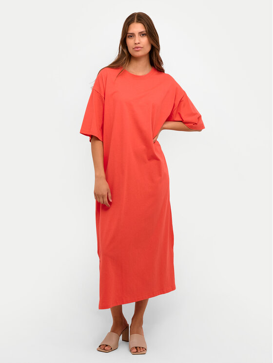 Kaffe Kaffe Haljina za svaki dan Edna 10507351 Crvena Loose Fit