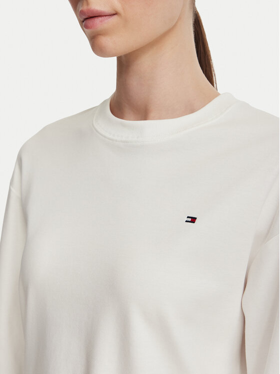 Tommy Hilfiger Tommy Hilfiger Блуза WW0WW51740 Бял Relaxed Fit