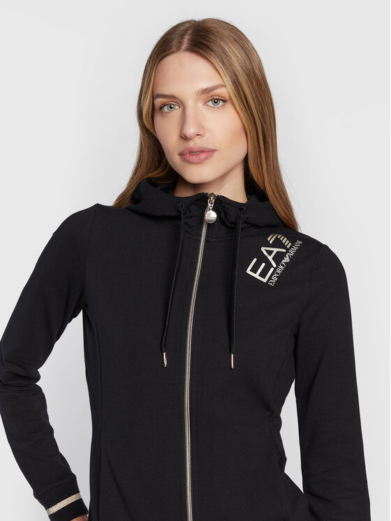 EA7 Emporio Armani EA7 Emporio Armani Mikina 6LTM07 TJCQZ 1200 Černá Regular Fit