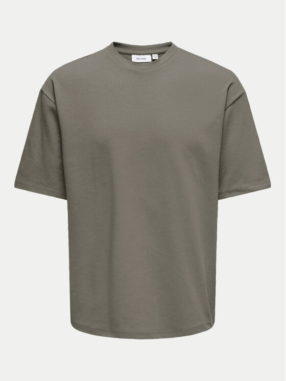 Only & Sons Only & Sons T-shirt Caspian 22031940 Siva Authentic Fit