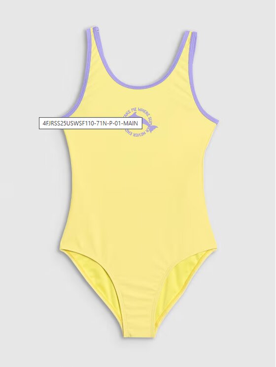 4F 4F Costume da bagno 4FJRSS25USWSF110-71N Giallo
