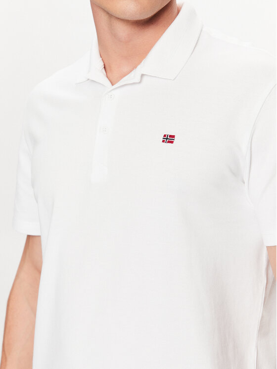 Napapijri Napapijri Polokošeľa Ealis NP0A4H8B Biela Regular Fit