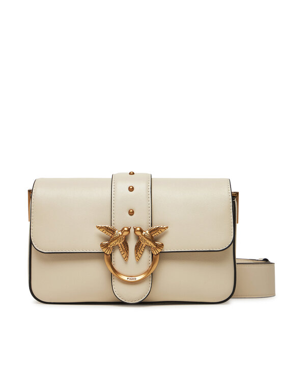 PINKO PINKO Τσάντα Love One Mini Slouchy Fl PE 25 PLTT 104340 A0QO Εκρού