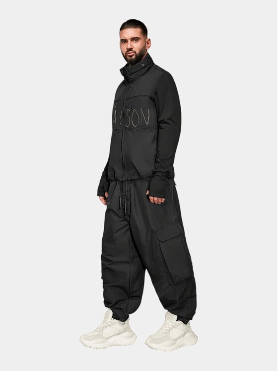 MADE BY SOCIETY MADE BY SOCIETY Kurtka anorak AVANTGARDE - H17771 Czarny Basic Fit