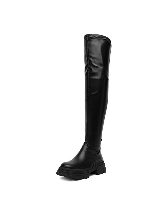 DeeZee DeeZee Overknees 1653 Schwarz