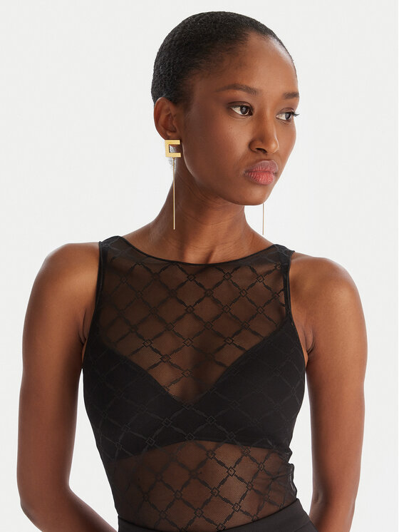 Elisabetta Franchi Elisabetta Franchi Body BO-020-51E2-V150 Negru Slim Fit