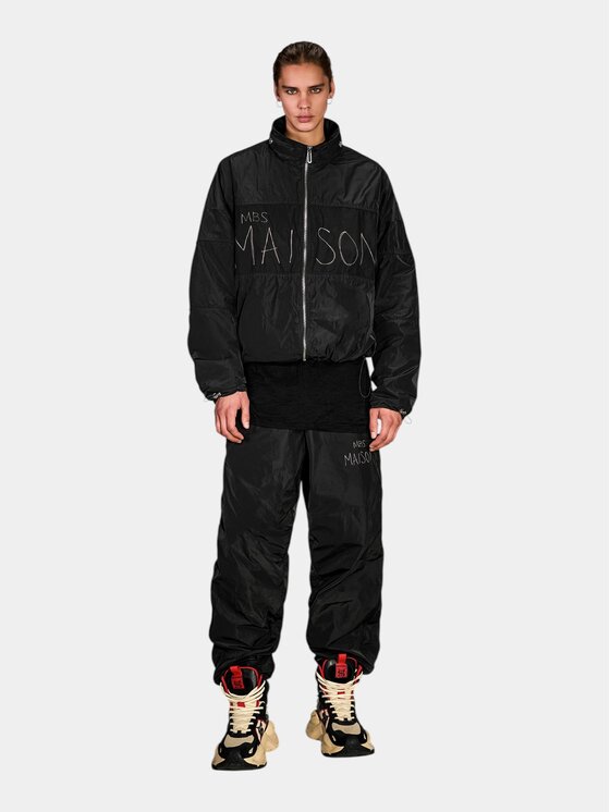 MADE BY SOCIETY MADE BY SOCIETY Kurtka anorak WIDE Hoodie - H17593 Czarny Basic Fit