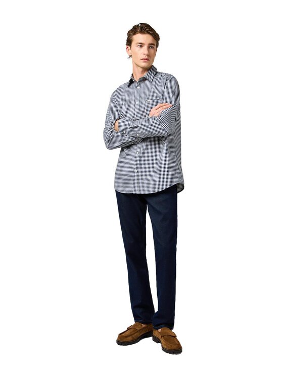 Wrangler Wrangler Jeansy Greensboro 112362557 Granatowy Straight Leg