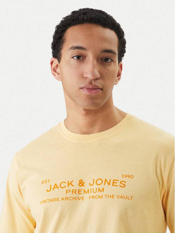 Jack & Jones Jack & Jones T-Shirt Blucaleb 12293014 Beige Regular Fit