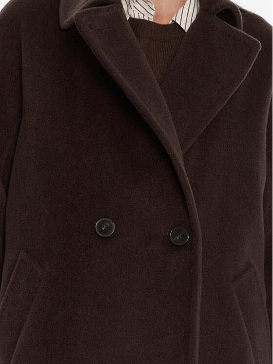 Marella Marella Cappotto di lana English 2523016142 Marrone Regular Fit