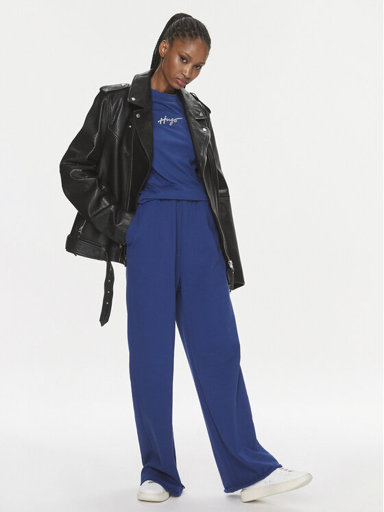 HUGO Hugo Pantaloni trening Nasuede_2 50508560 Albastru Relaxed Fit