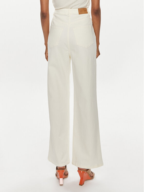 Samsøe Samsøe Samsøe Samsøe Jeansy Sashelly F24100025 Écru Wide Leg