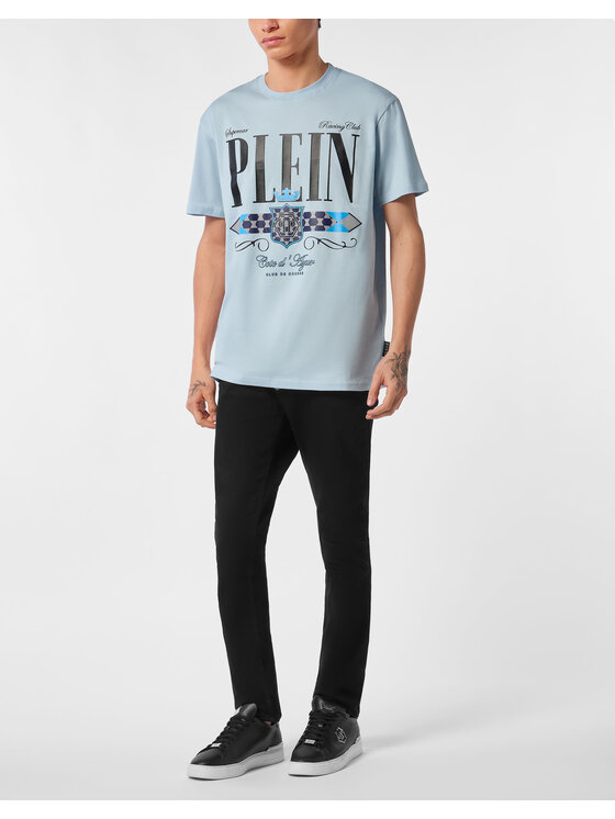 PHILIPP PLEIN PHILIPP PLEIN T-shirt 24673 Azzurro chiaro Regular Fit