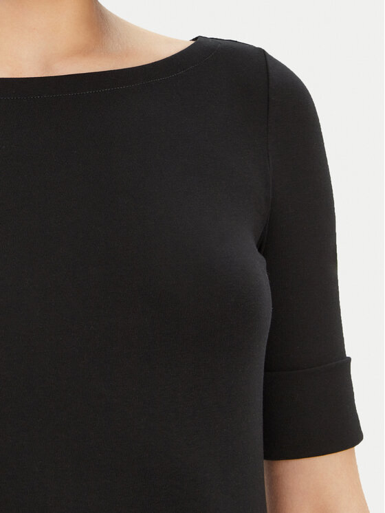 LAUREN RALPH LAUREN Lauren Ralph Lauren Bluse Brs-Knits 200654963 Schwarz Regular Fit