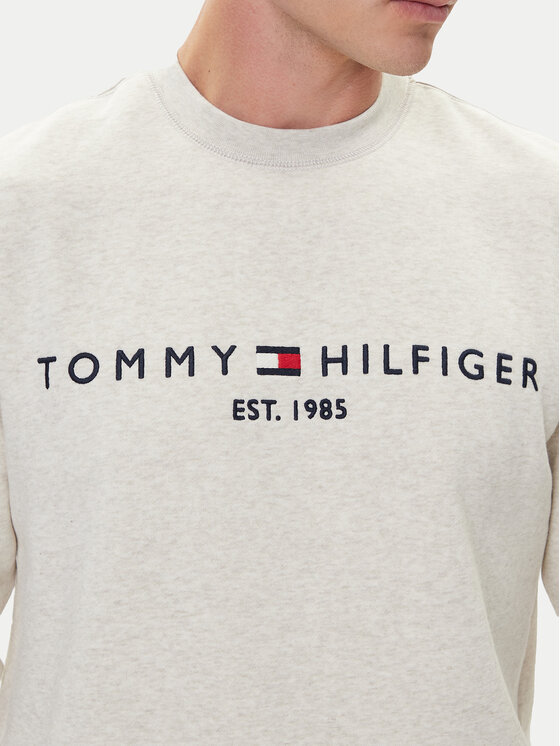 Tommy Hilfiger Tommy Hilfiger Μπλούζα Logo MW0MW11596 Μπεζ Regular Fit