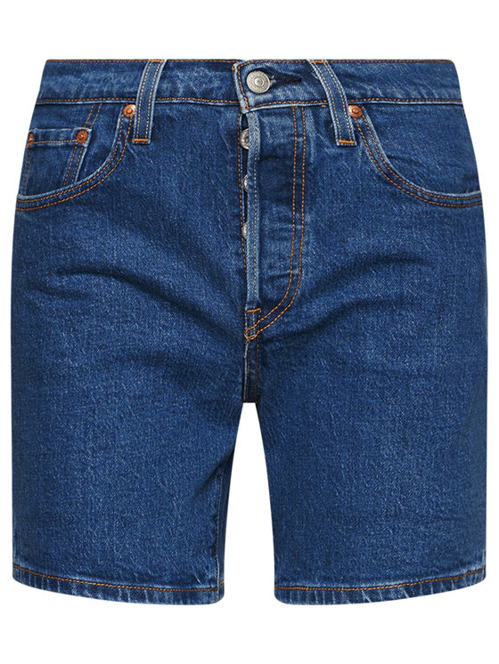 Levi's® Levi's® Дънкови шорти 501™ Mid Thigh 85833-0007 Тъмносин Regular Fit