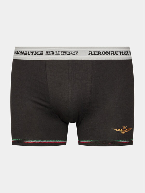 Aeronautica Militare Aeronautica Militare 2 bokseršortu pāru komplekts AM1UBX004 Melns