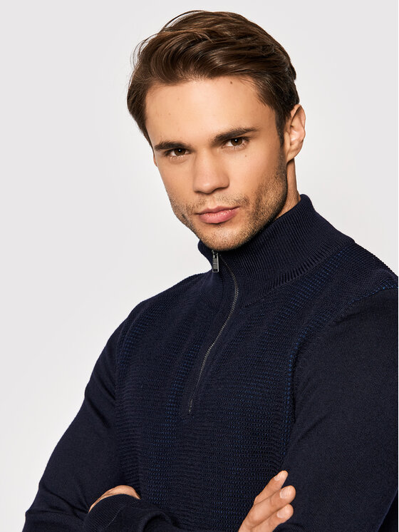 Maglione Madan 50435244 Blu scuro Regular Fit