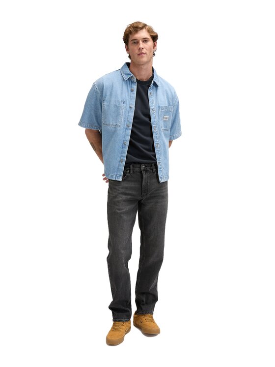 Lee Lee Jeansy 112376411 Szary Regular Fit
