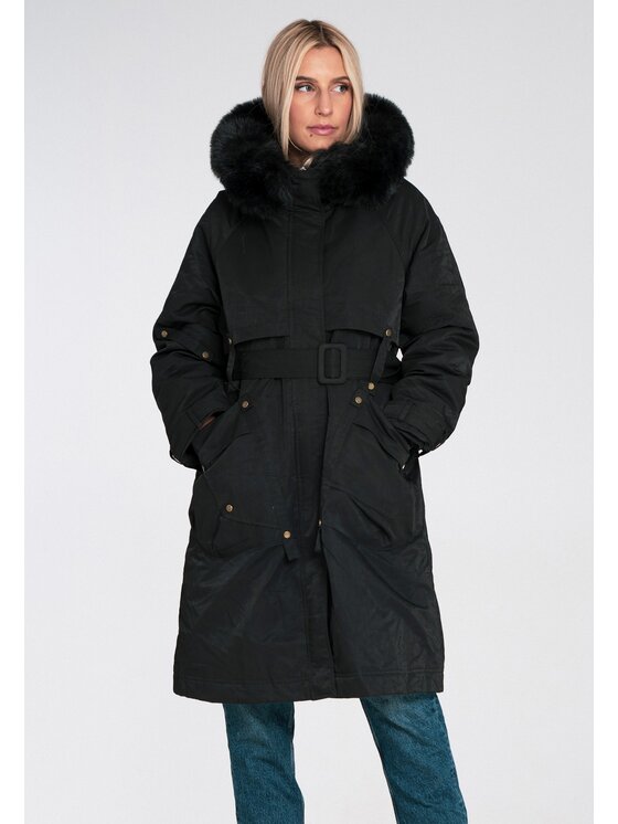 FIGL FIGL Kurtka puchowa M1228 Czarny Regular Fit