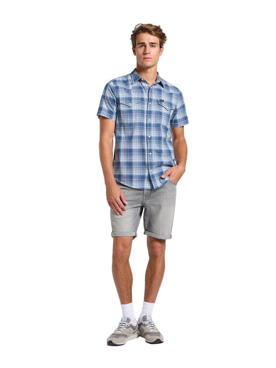 Lee Lee Koszula 112364225 Niebieski Regular Fit