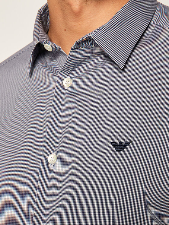 Emporio Armani Emporio Armani Hemd 8N1C10 1N06Z F916 Dunkelblau Slim Fit