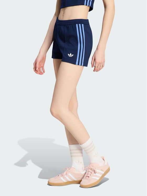adidas adidas Szorty sportowe CLASSIC Niebieski jasny Slim Fit