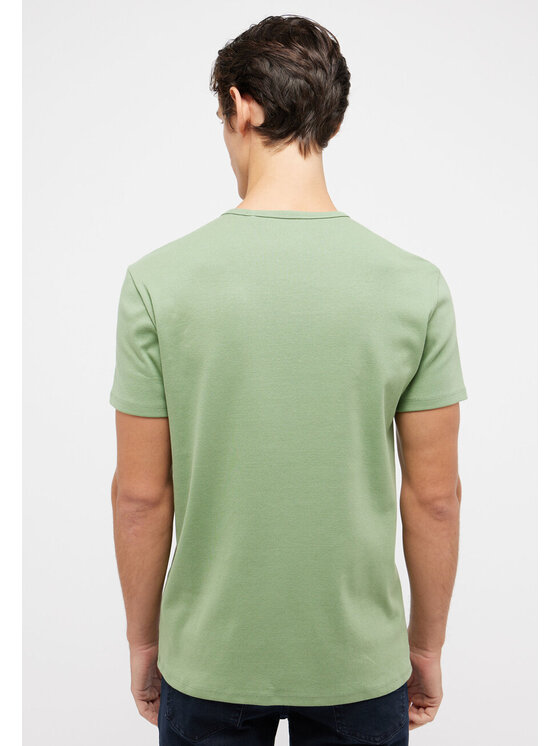 Mustang Mustang T-shirt ALLEN Verde Slim Fit