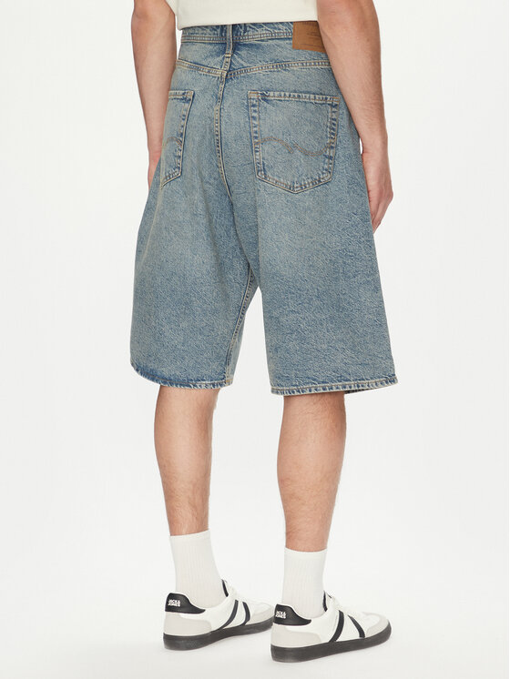 Jack & Jones Jack & Jones Džínové šortky Iron 12272552 Modrá Baggy Fit