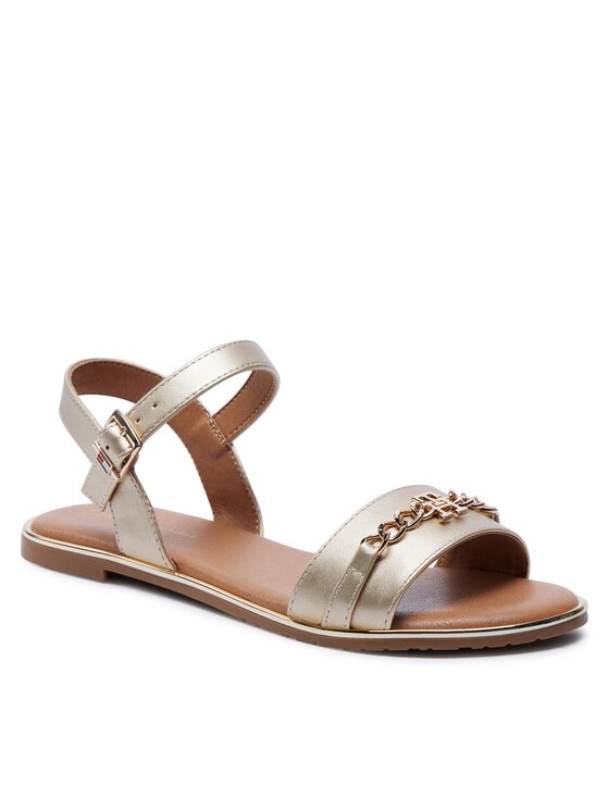 Tommy Hilfiger Tommy Hilfiger Sandale Flat Sandal T3A2-33253-1372 S Auriu