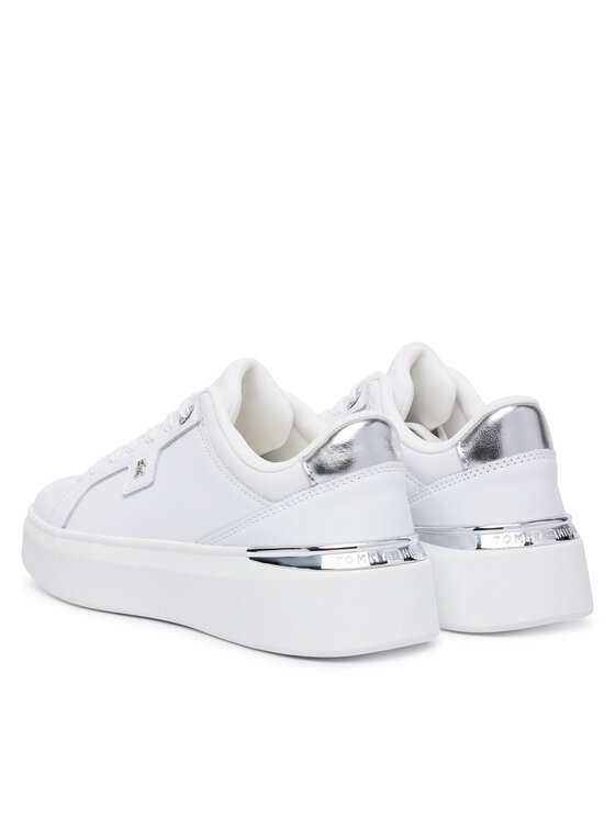 Tommy Hilfiger Tommy Hilfiger Sportcipők Th Platform Chic Sneaker FW0FW09626 Fehér